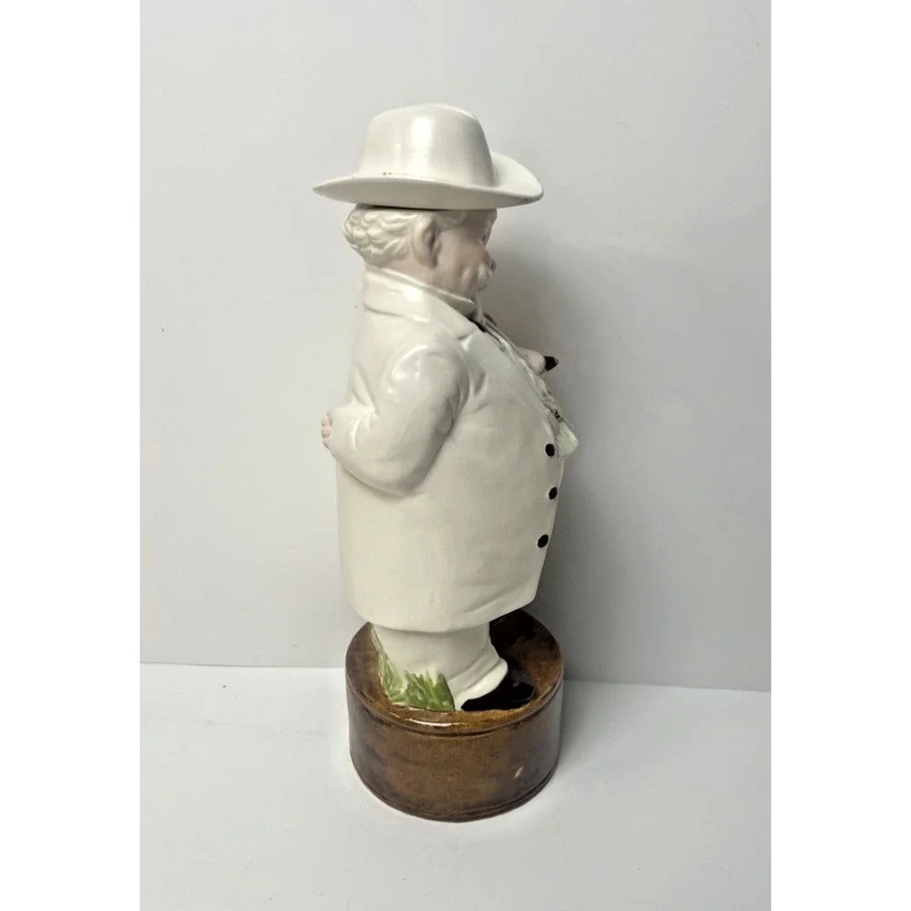 Vintage 70's Alberta's Bourbon Decanter, Hand Painted